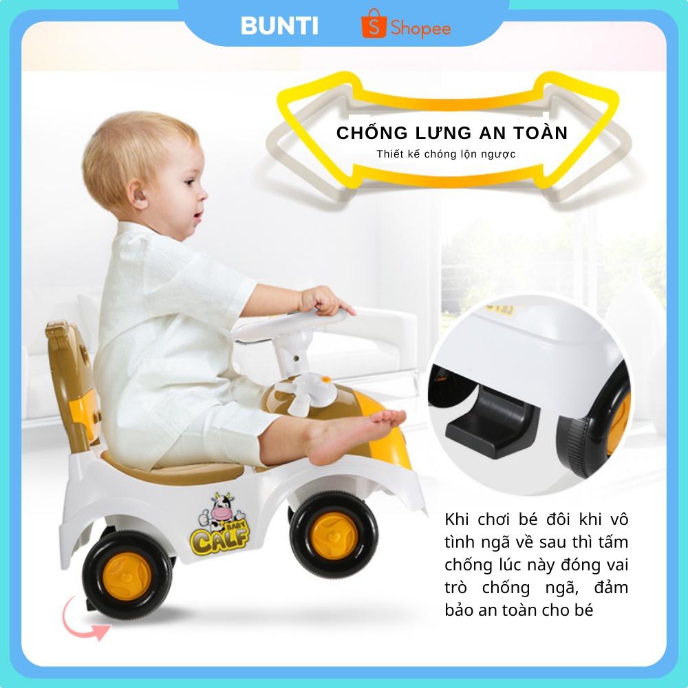 Xe Lắc Cho Bé Có Nhạc Hình Con Bò BUNTI HT5517