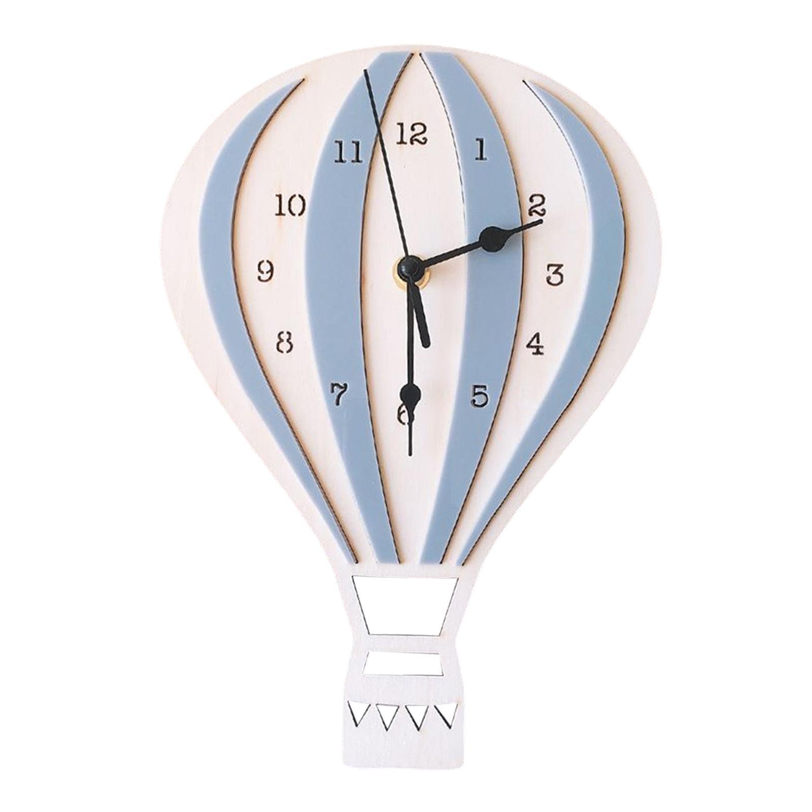 Cartoon Wall Clock Non Ticking Nordic Style for Dining Room Home Restaurant