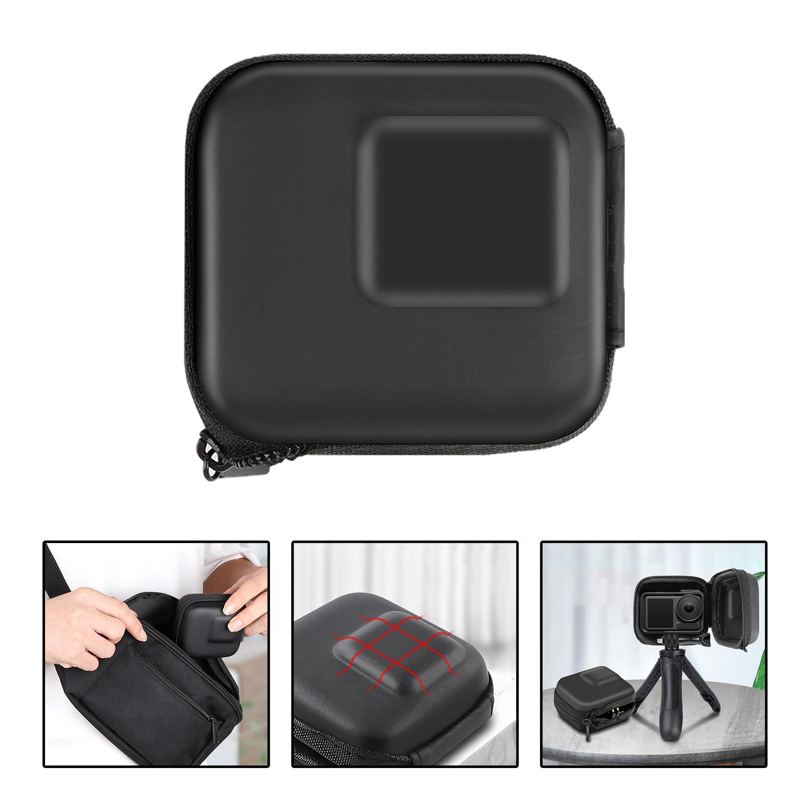 Mini Action Camera Bag Carrying Case ,Compact ,Storage Holder Pouch Lightweight Accessories Half Open Design Premium Scratchproof, Portable Bag