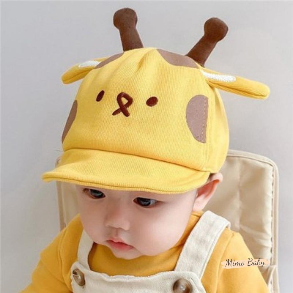 Mũ nón lưỡi trai hình chú hươu xinh xắn cho bé MH118 Mimo Baby