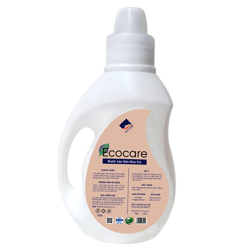 Nước lau sàn hữu cơ Bồ hòn Ecocare hương Quế 1000ml thương hiệu Ecocare