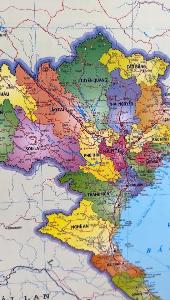 Tranh hành chính Việt Nam 34 tỉnh thành - Ép bóng đẹp