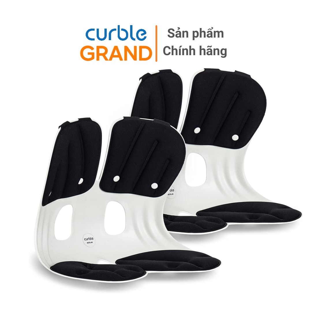 [Hàng chính hãng Curble Ablue] Combo 2 Ghế chỉnh dáng ngồi đúng, chống gù Curble Grand - Premium Model. Phù hợp mọi đối tượng cân nặng từ 65kg (Nam, Nữ) - Made in Korea. 3 màu tuỳ chọn