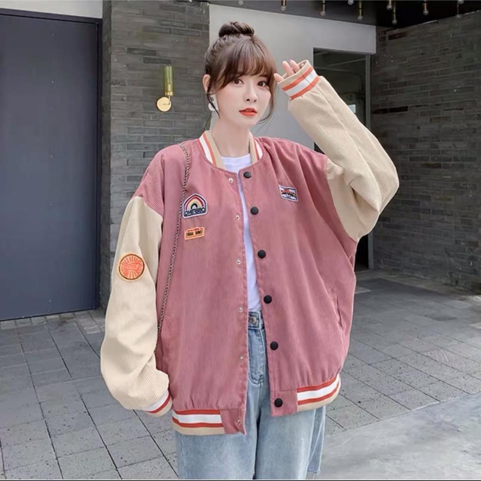 Áo Bomber Jacket DEEP END Nhiều Màu Khuy Bấm Dáng Rộng Unisex Thu Đông