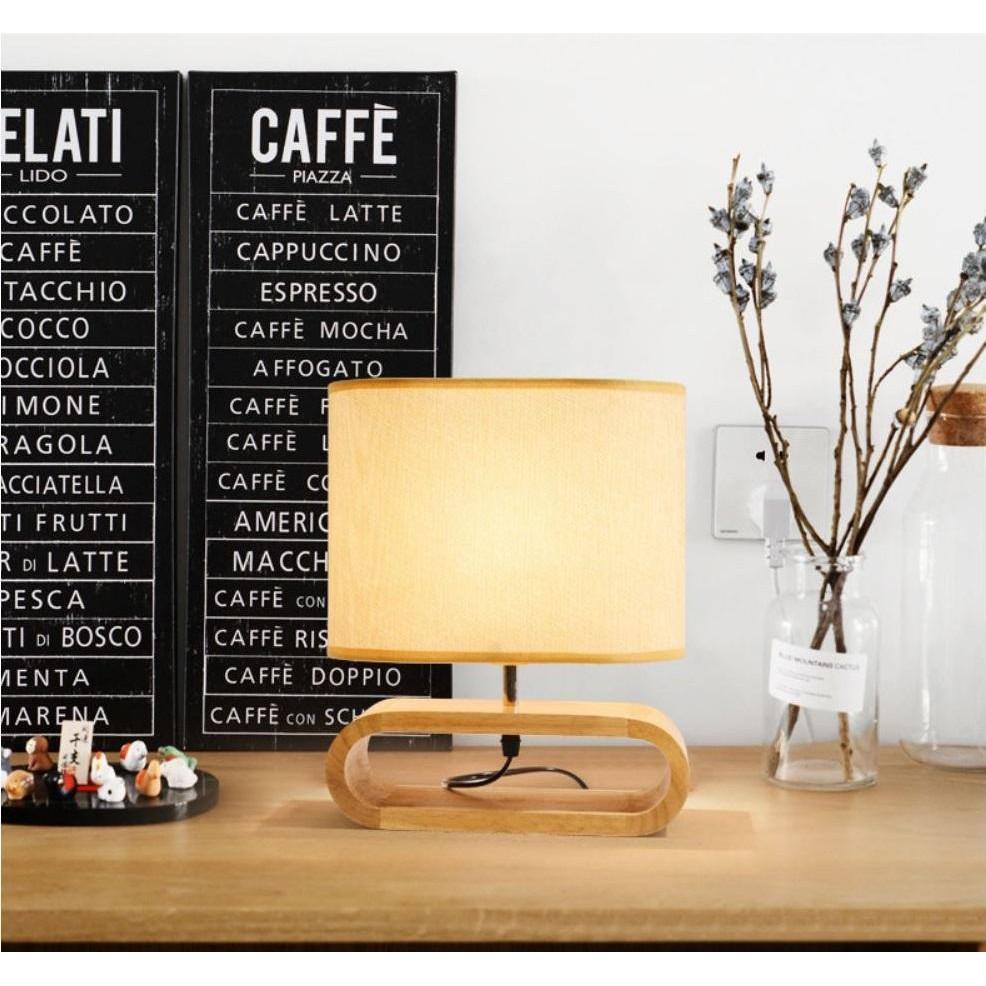 Đèn ngủ gỗ Decor trang trí nội thất BESTHOME nhẹ nhàng, tinh tế - Tặng kèm bóng LED chuyên dụng
