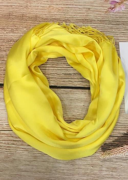 Khăn Choàng SenSilk Luxury 100% Lụa Bảo Lộc Border Lace Silk Scarf
