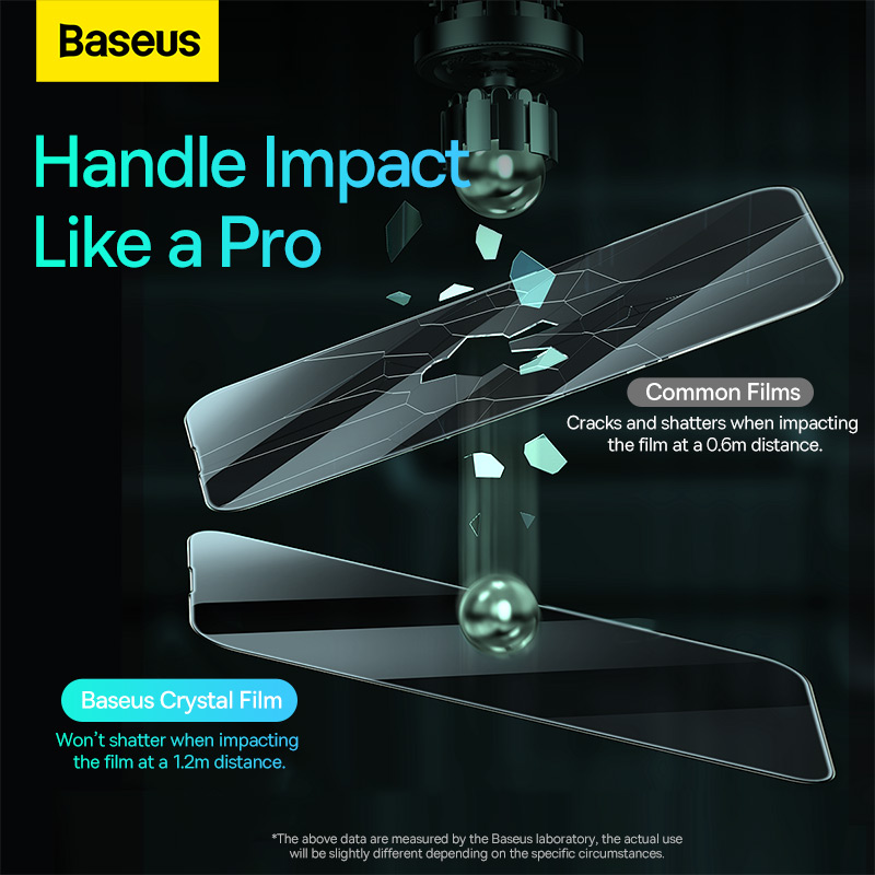 Cường lực All-glass Crys Series Shatter-resistant Tempered Glass EasyStick Film iP14