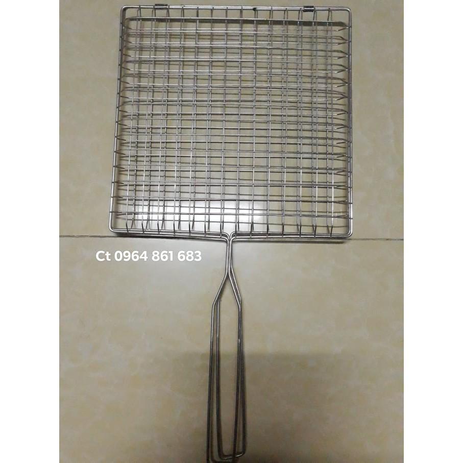 vỉ nướng cá to - dày - size 32x59cm - inox 304 không rỉ - hàng loại 1