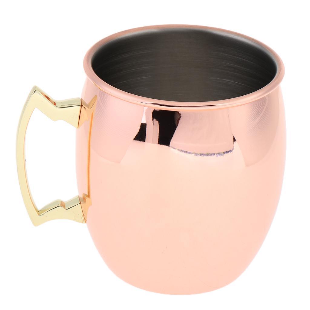 Cocktail Stainless Steel Moscow Mule Mug Steel Plated Cup Beers Wine Tea