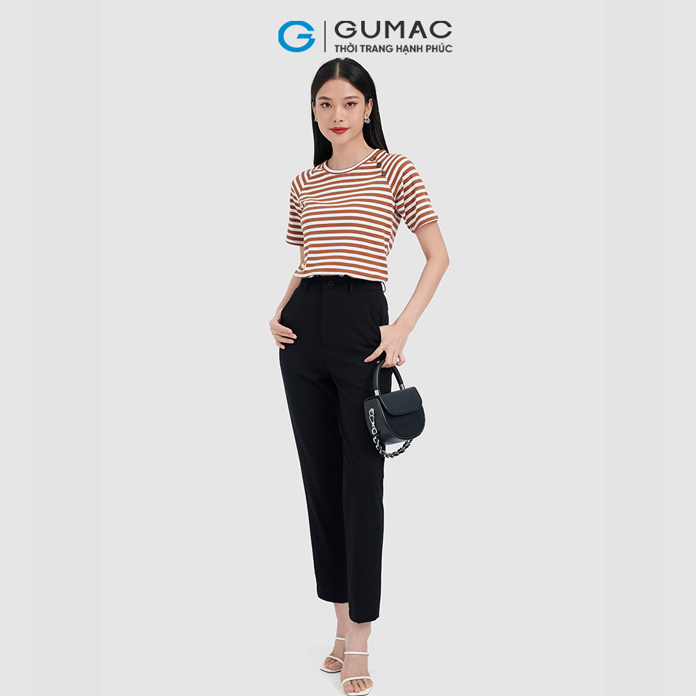 Quần tây nữ ống đứng túi xéo GUMAC QC09053
