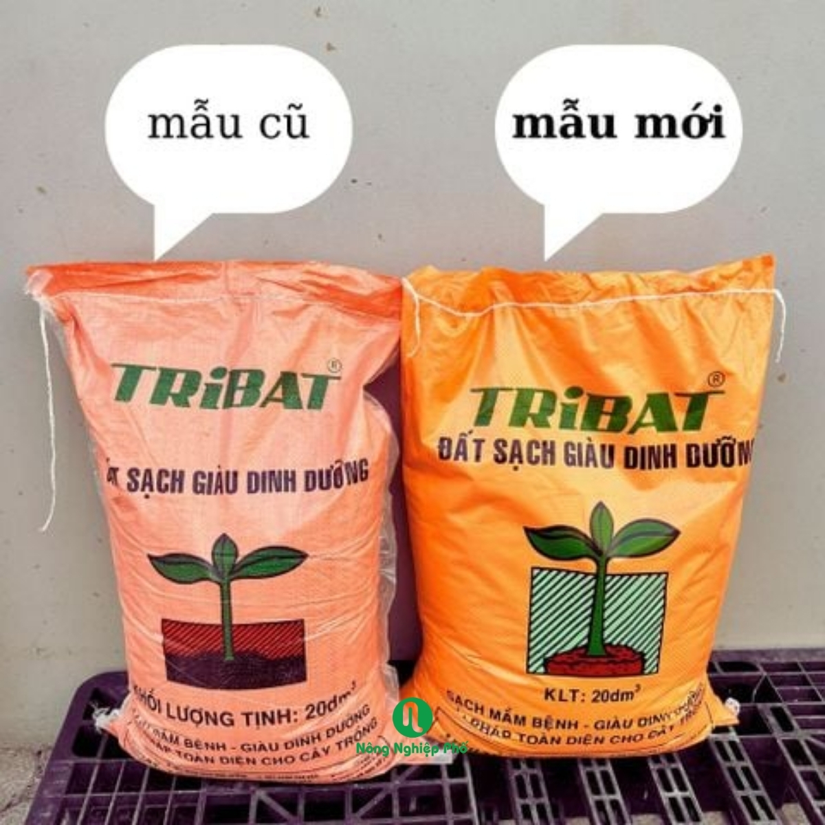Đất Sạch Tribat Giàu Dinh Dưỡng 20dm3 &amp; 50dm3