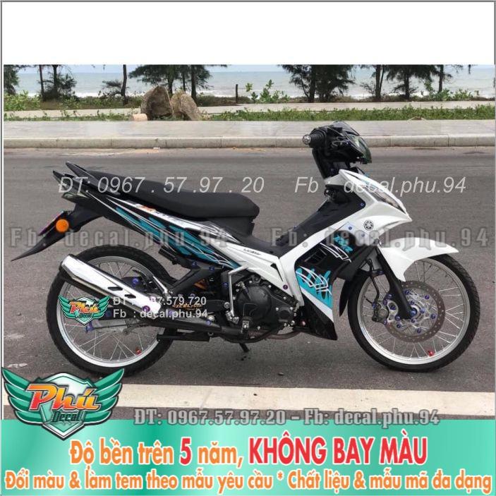 Tem rời Exciter 135 2010 xanh Trắng