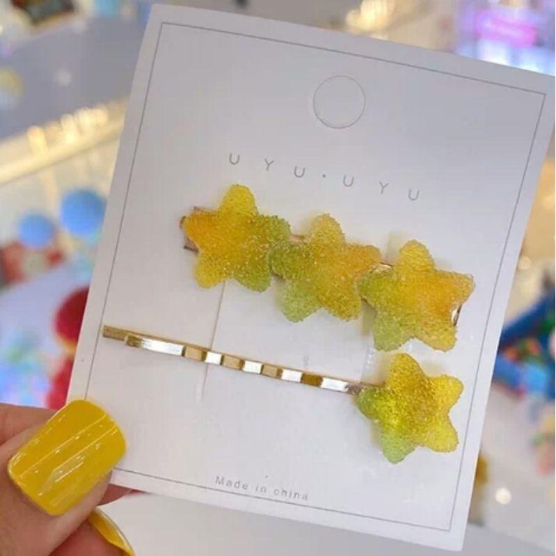 Set kẹp đính đá , ngôi sao, trái tim nhỏ xinh