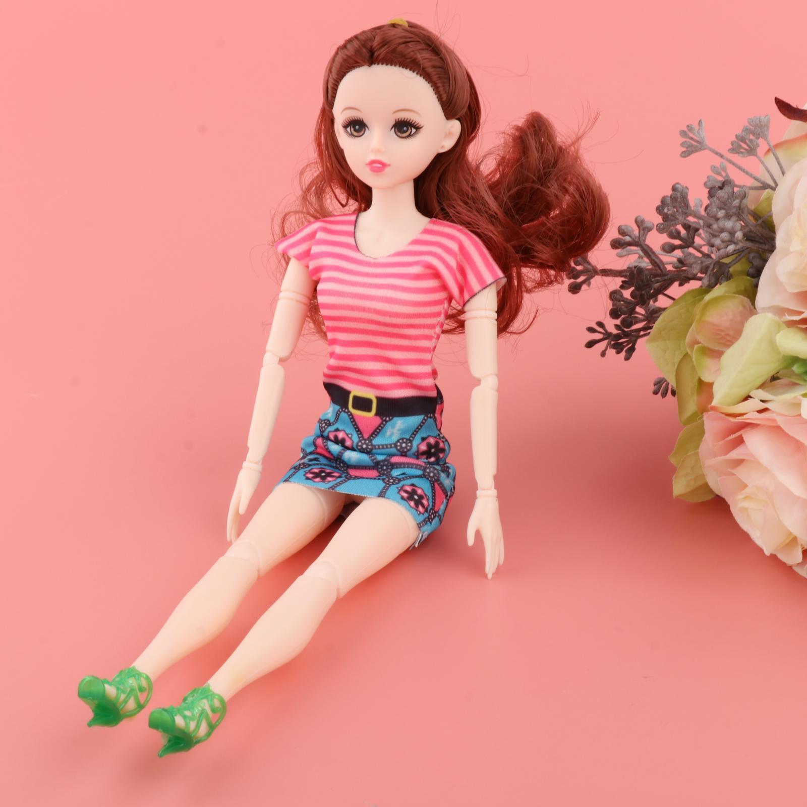 12 Inch 1/6 BJD Doll DIY Toys Full Set Clothes Shoes Gift for Girls