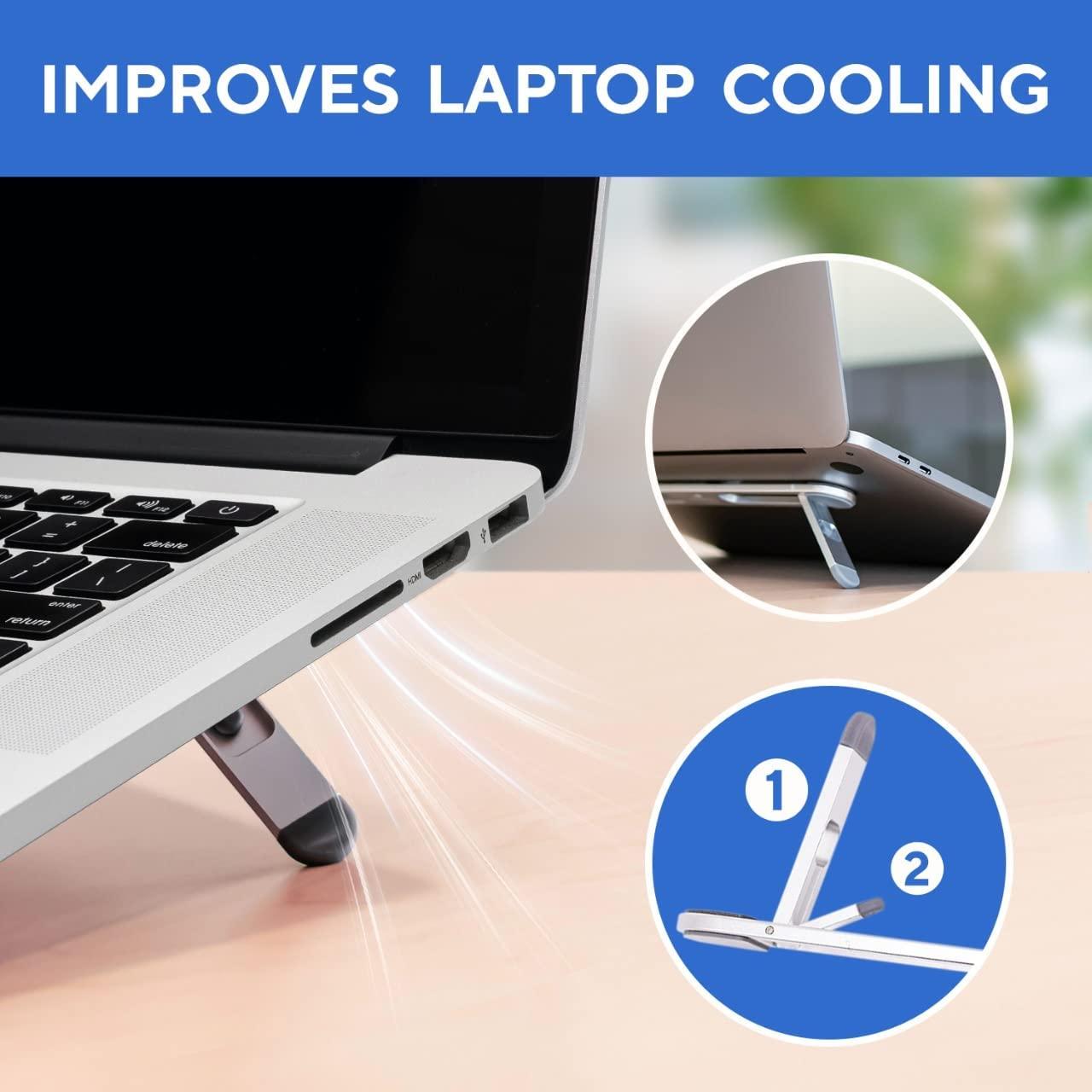 Máy tính bảng máy tính xách tay, máy tính xách tay bằng nhôm nhẹ phổ quát, giá đỡ máy tính xách tay có giá đỡ máy tính xách tay dễ dàng