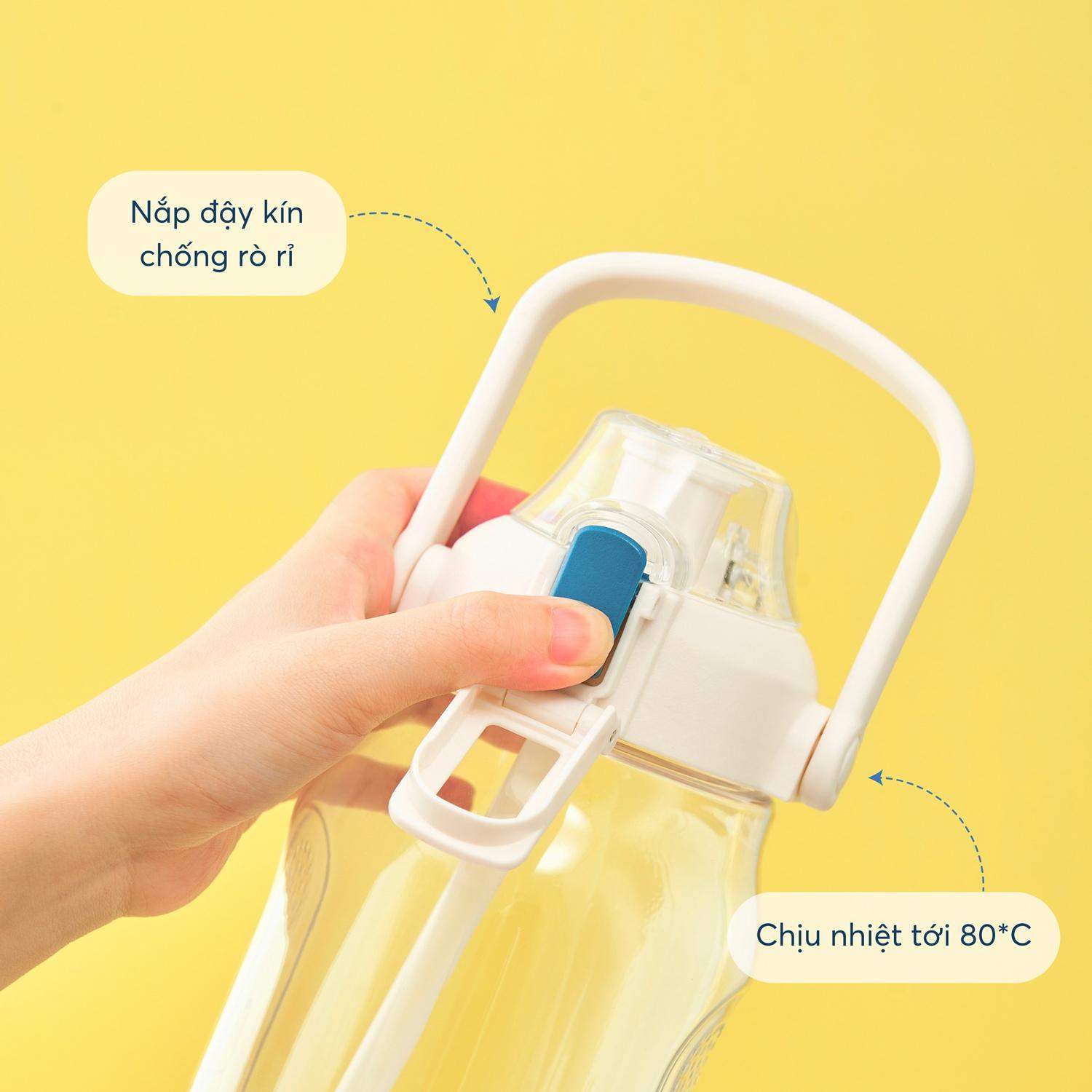 Bình Nước Kita Claus 1.5L - Inochi HNK.BIKC.1500 - Màu Xanh Ngọc