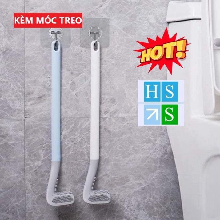 CHỔI CỌ TOILET thông minh SILICON cọ chà vệ sinh sạch mọi ngóc ngách bồn cầu, nhà tắm - KÈM MÓC DÁN