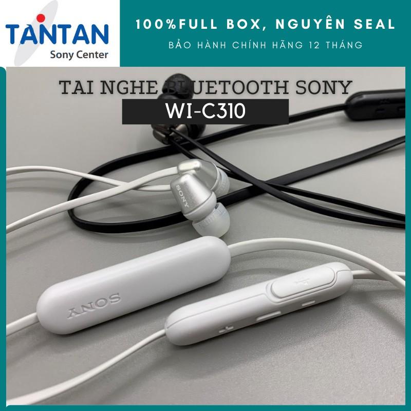 Tai Nghe BLUETOOTH 5.0 Sony WI-C310 | Siêu nhẹ 19g - Pin 15h - Sạc nhanh - Nghe gọi chất lượng cao - Âm thanh đậm chất | Hàng Chính Hãng