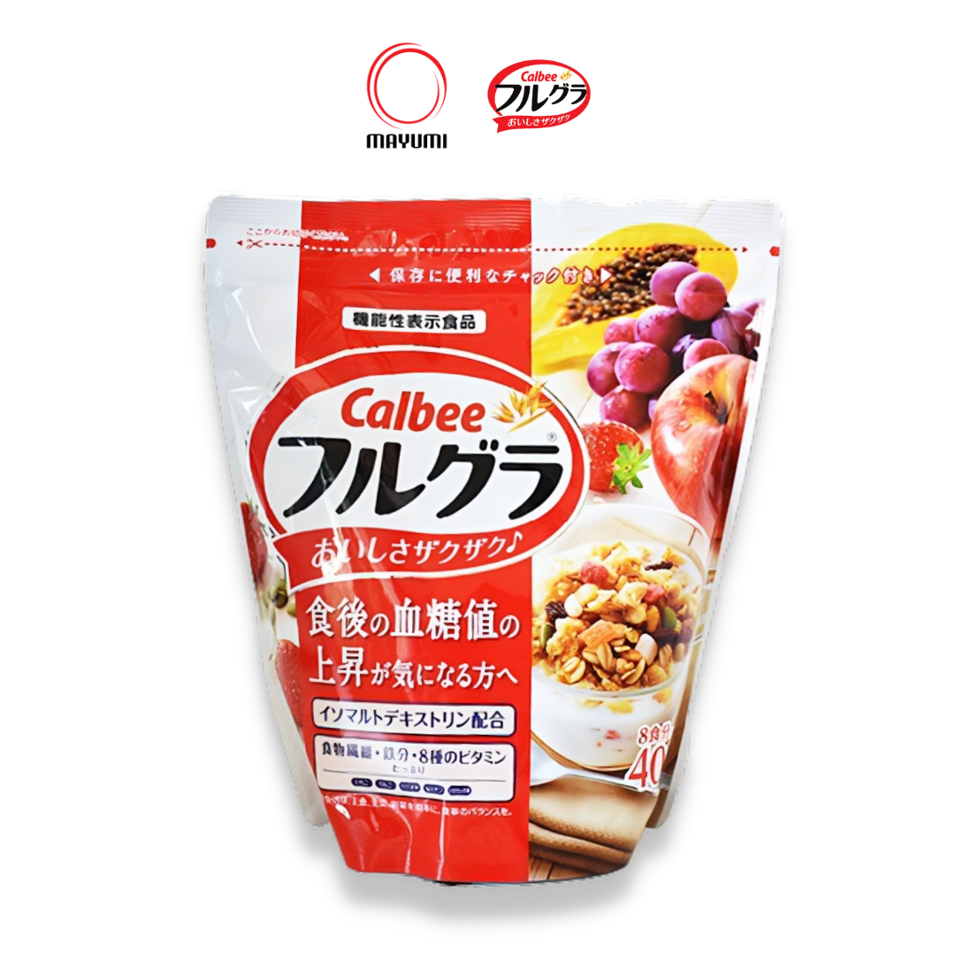 [Date 7/2023] Gói 400g Ngũ cốc Calbee dinh dưỡng hỗ trợ đường huyết Nhật Bản