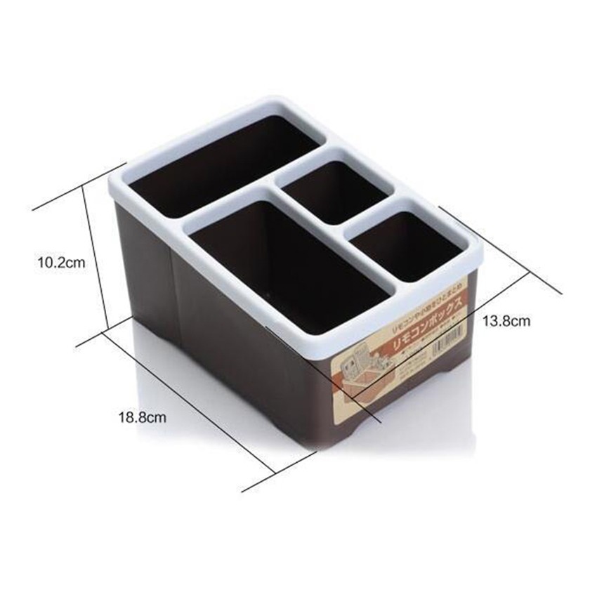 Khay Đựng Hình Chữ Nhật - Nâu - nội địa Nhật Bản