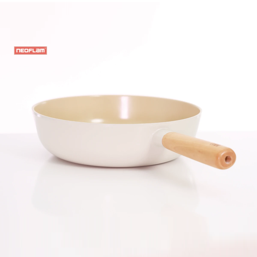 Bộ 3 món nồi, chảo bếp từ Neoflam Fika Hàn Quốc (01 nồi nông 22cm, 01 chảo sâu 26cm, 01 bếp từ đơn). Hàng có sẵn, giao ngay.