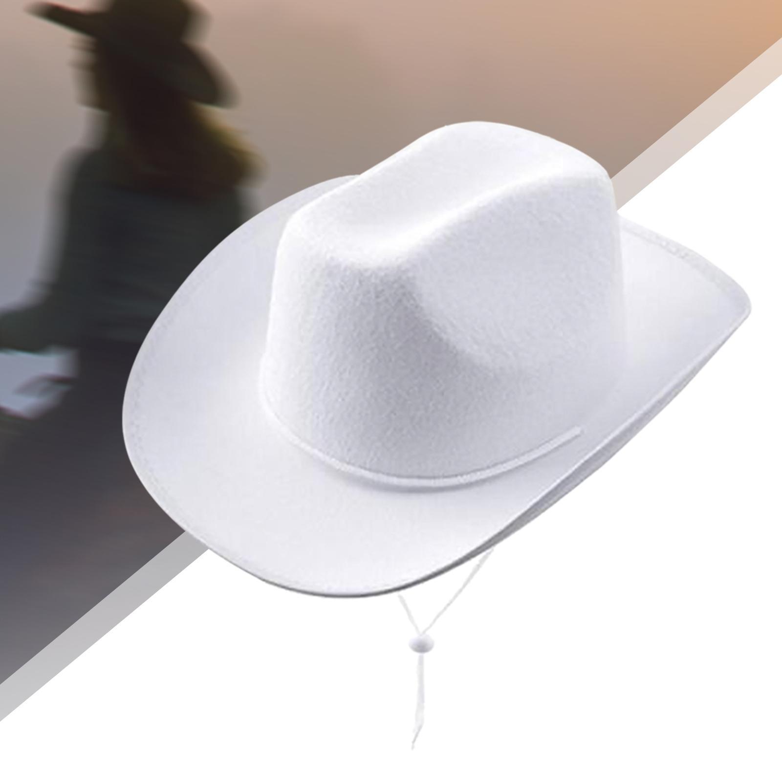 Cowgirl Hats Western Cowboy Hat Decorative Fashion Wide Brim Hat Jazz Hat for Wedding Music Festival Unisex Adults Performance Men Women