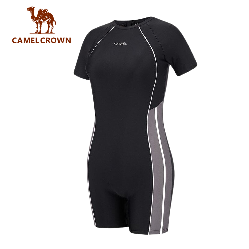 Đồ bơi một mảnh CAMEL CROWN thời trang tùy chọn kích thước dành cho nữ