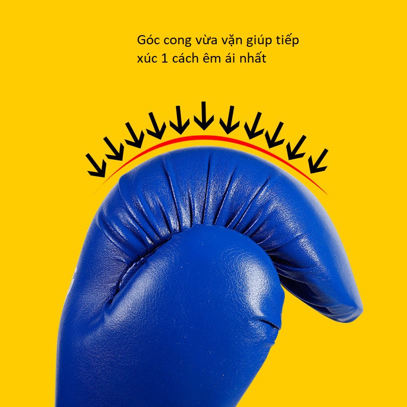 Găng tay tập boxing bằng da PU cao cấp hỗ trợ bảo vệ  tay, bao tay đấm bốc an toàn dành cho mọi lứa tuổi