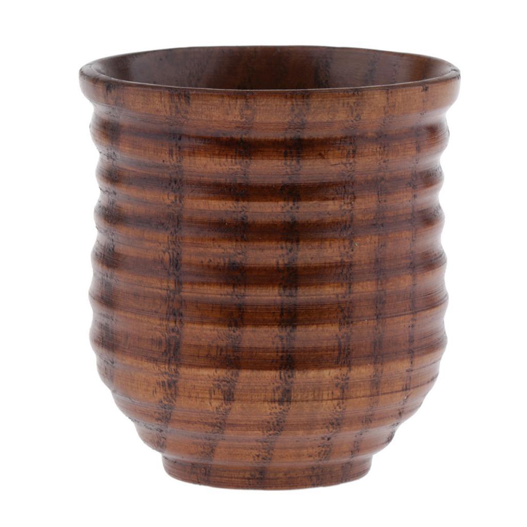 Japanese Style Creative Wooden Tea Cups For Cold and Hot Drinks Coffee Tea