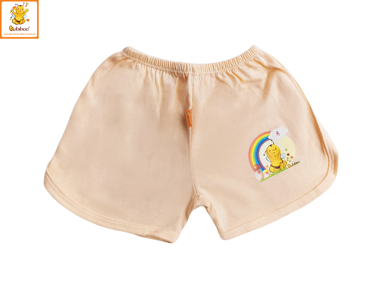 Quần đùi cho bé Babiboo quần đùi sơ sinh cotton mềm mại, thấp hút BB29