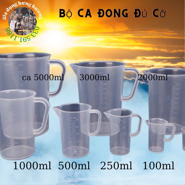 Combo ca đong 10ml đến 5000ml như hình