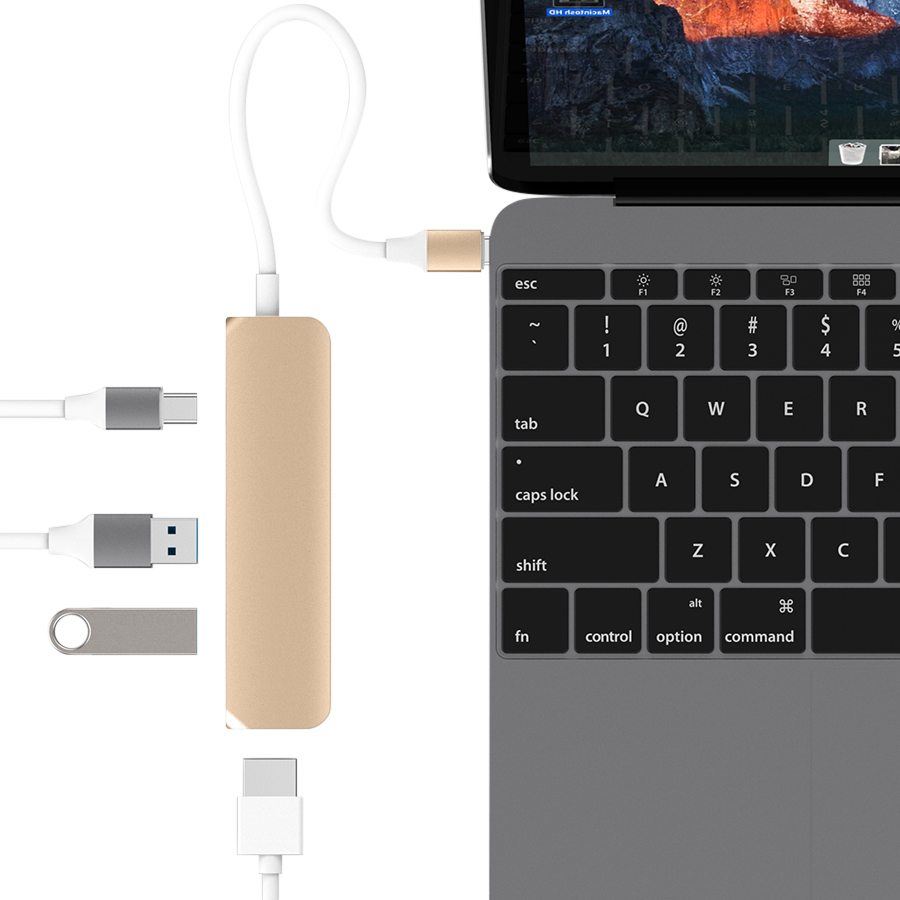 Bộ chuyển HyperDrive 4-in-1 USB-C Hub with 4K HDMI Support
