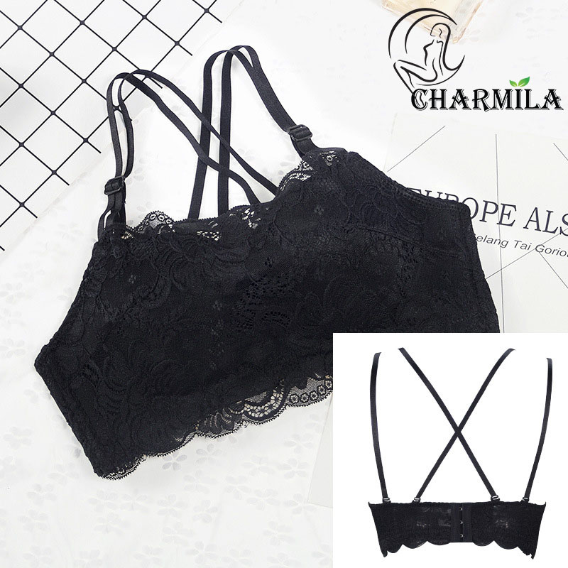 Áo ngực nữ ren Charmila không gọng phong cách đơn giản, thanh lịch mã AN05