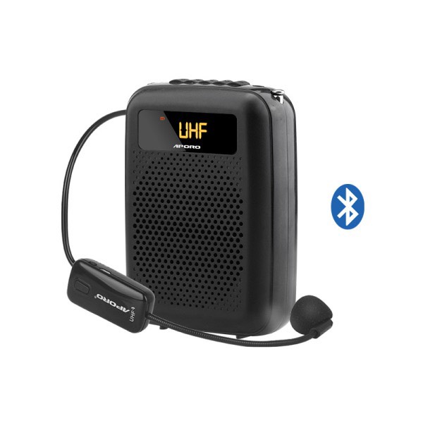 Máy trợ Giảng Không Dây Aporo T4 UHF - Kết Nối Bluetooth, Mic To, Rõ, Hỗ Trợ Thẻ Nhớ, USB - Hàng Nhập Khẩu