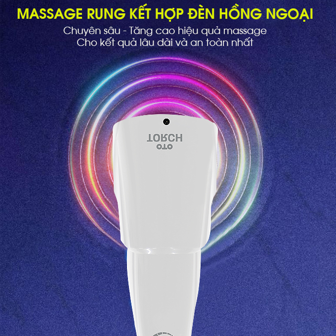 Máy massage cầm tay OTO TR-150 (Pin sạc) - Màu trắng