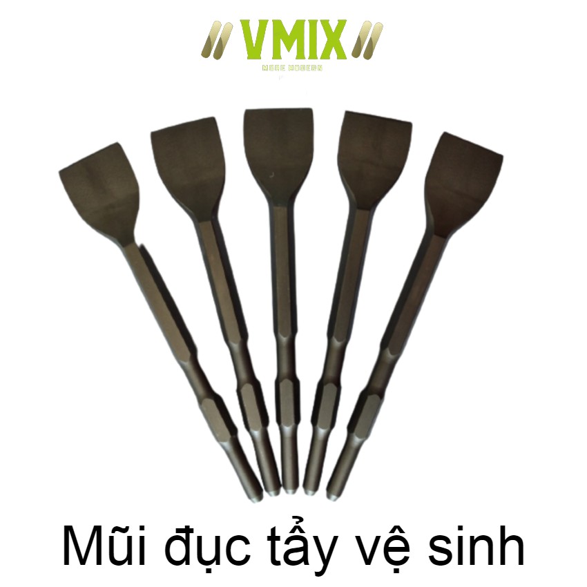 Mũi đục dẹt rộng 70mm dùng để vệ sinh bề mặt bê tông,đục gạch nhanh chóng,tiết kiệm được thời gian .