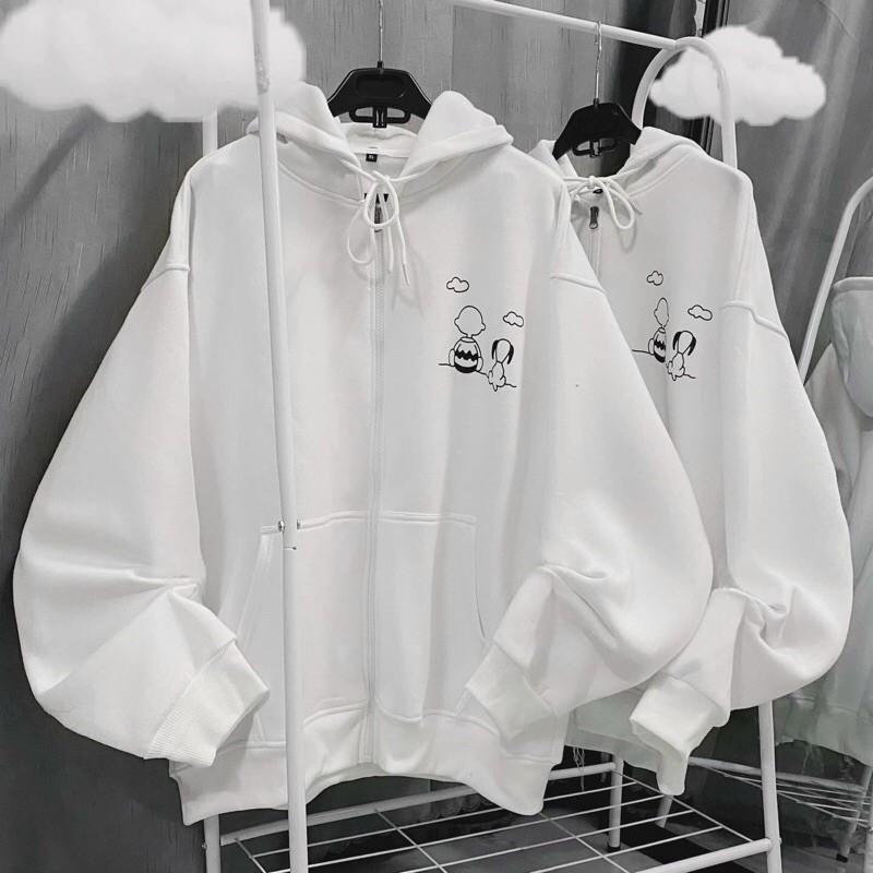 Áo Khoác Hoodie Nam Nữ Chú Chó Tâm Sự Siêu Cute Có Dây Kéo -Chất Nỉ Ngoại UNisex thoitrangsihienlinh