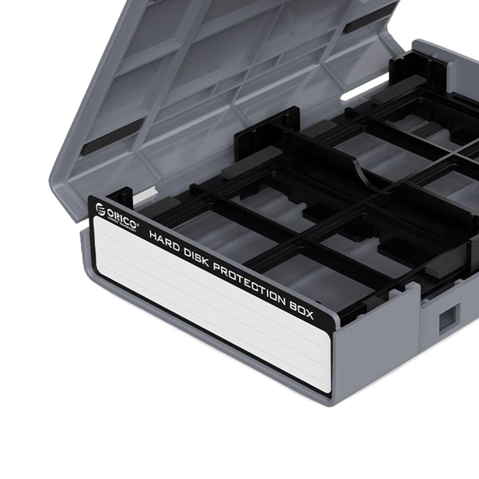 Hard Drive Case with Label Universal Portable for 3.5"/3.5" Hard Drive Disk