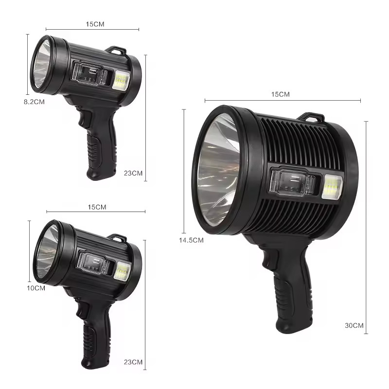 Đèn pin cầm tay tìm kiếm cứu nạn Terino WP-470 (chống nước, sạc điện và sạc năng lượng mặt trời) - Hàng chính hãng