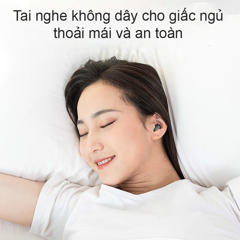 Tai nghe bluetooth nhét tai không dây TWS Stereo HiFi IPX5 Tai nghe Bluetooth chống nước Tai nghe 5.0 Giảm nhiễu cảm ứng - Hàng Chính Hãng PKCB