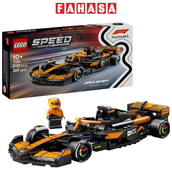 Đồ Chơi Lắp Ráp Xe Đua McLaren F1 Team MCL38 - Lego Speed Champions 77251 (263 Mảnh Ghép)