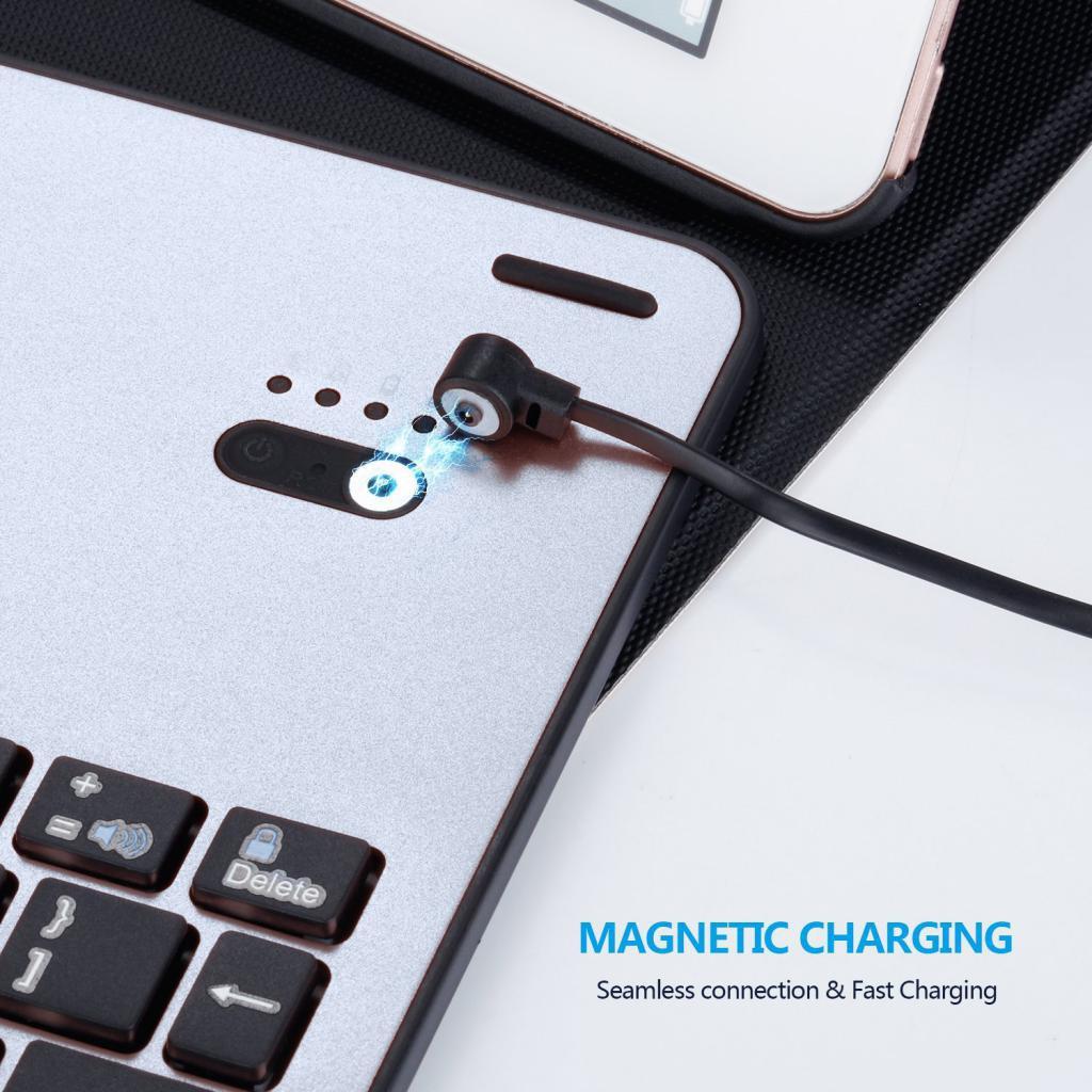 Detachable Wireless Bluetooth Keyboard Stand Case for