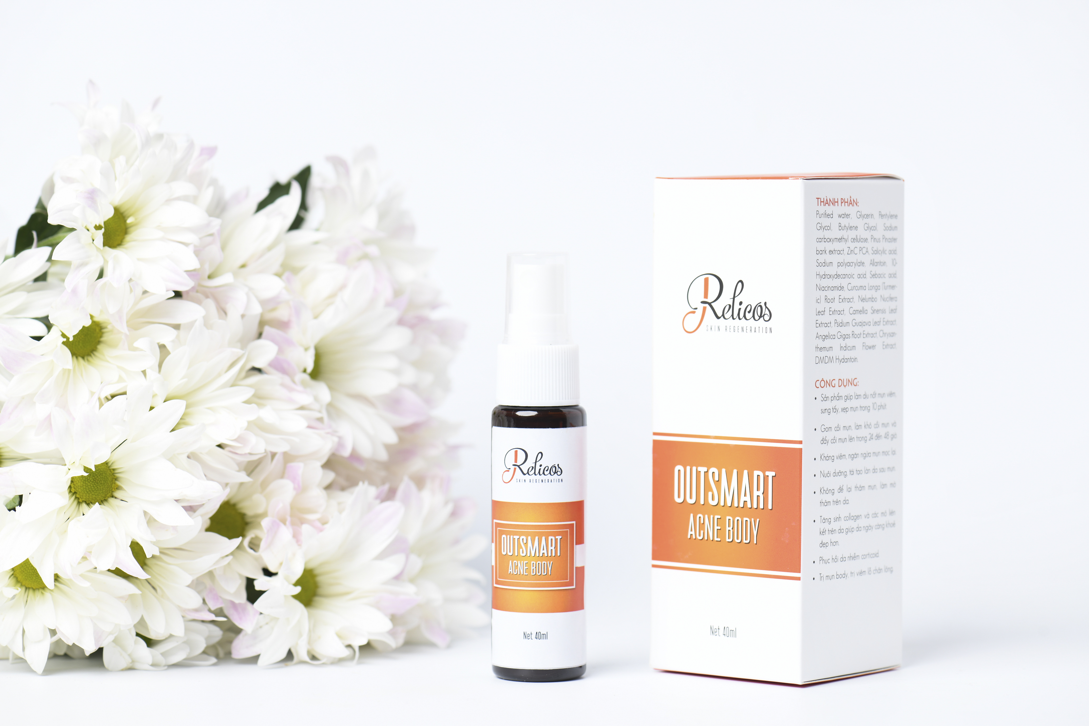 Relicos Outsmart Acne Body-Dung dịch Relicos (xịt mụn cơ thể)