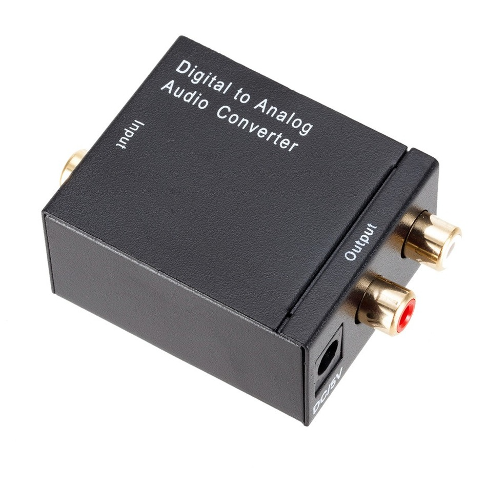 DAC Digital sang Analog Audio Converter Optical Fiber Tín hiệu đồng trục với bộ giải mã bộ khuếch đại STEREO SPDIF SPDIF tương tự 3,5mm