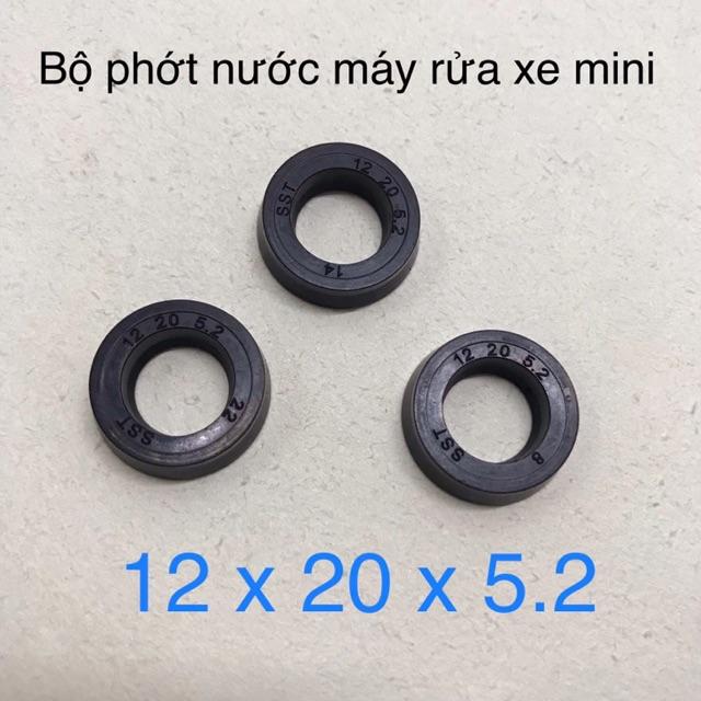 Bộ 3 Phớt Nước Máy Rửa Xe MINI Gia Đình, Kích Thước 12x20x5