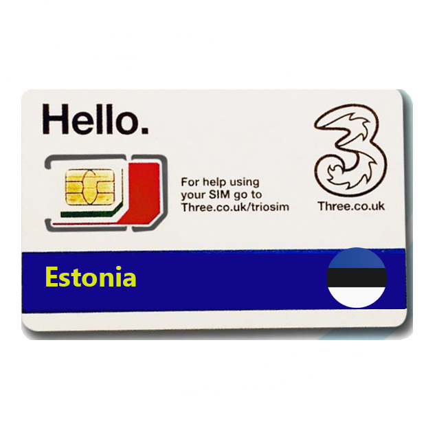 Sim du lịch  Estonia 4g tốc độ cao