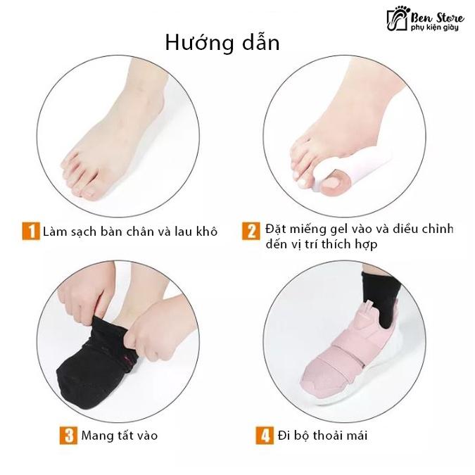 2 Miếng Gel Silicon Dụng Cụ Tách Ngón Chân Bunion Dụng Cụ Điều Chỉnh Chứng Vẹo Ngón Chân Chăm Sóc Bàn Chân #sil 28