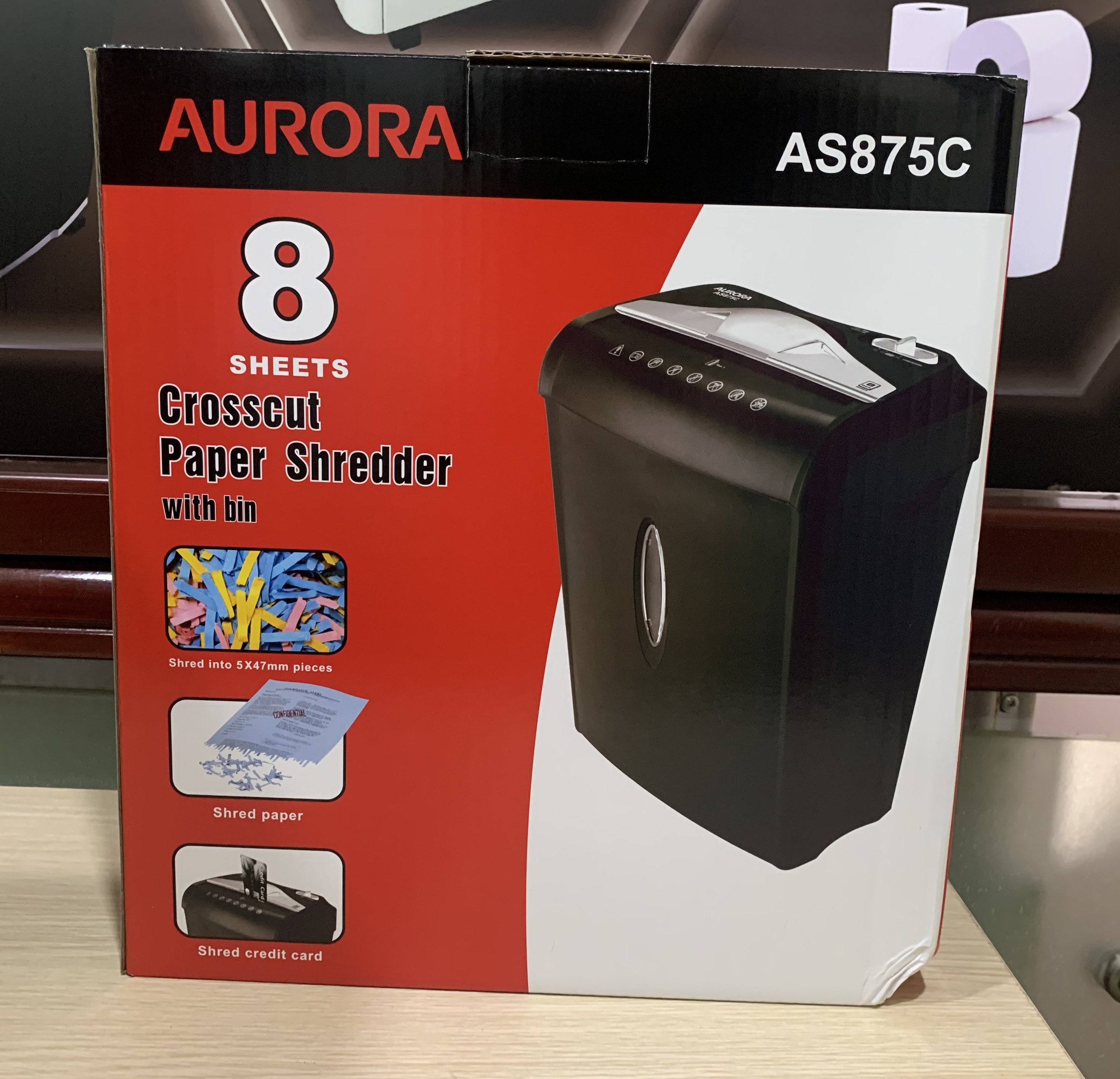 Máy hủy giấy, hủy tài liệu AS875C AURORA