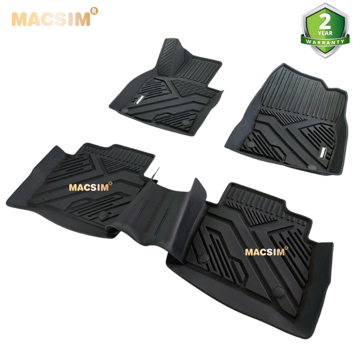 Thảm lót sàn xe ô tô MAZDA CX5 2018 - nay Nhãn hiệu Macsim chất liệu nhựa TPE đúc khuôn cao cấp - màu đen