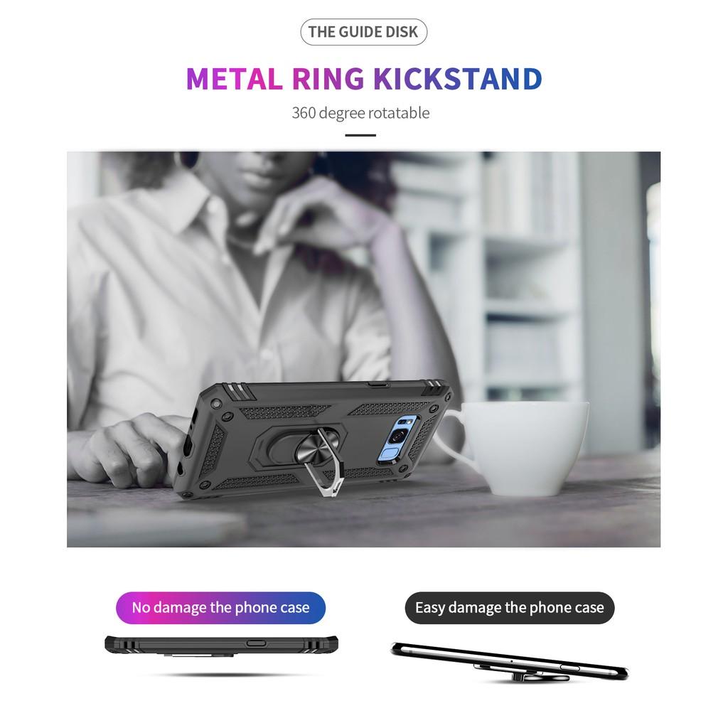 Ốp lưng cho Samsung S8 chống sốc 2 lớp kèm nhẫn iring làm giá đỡ